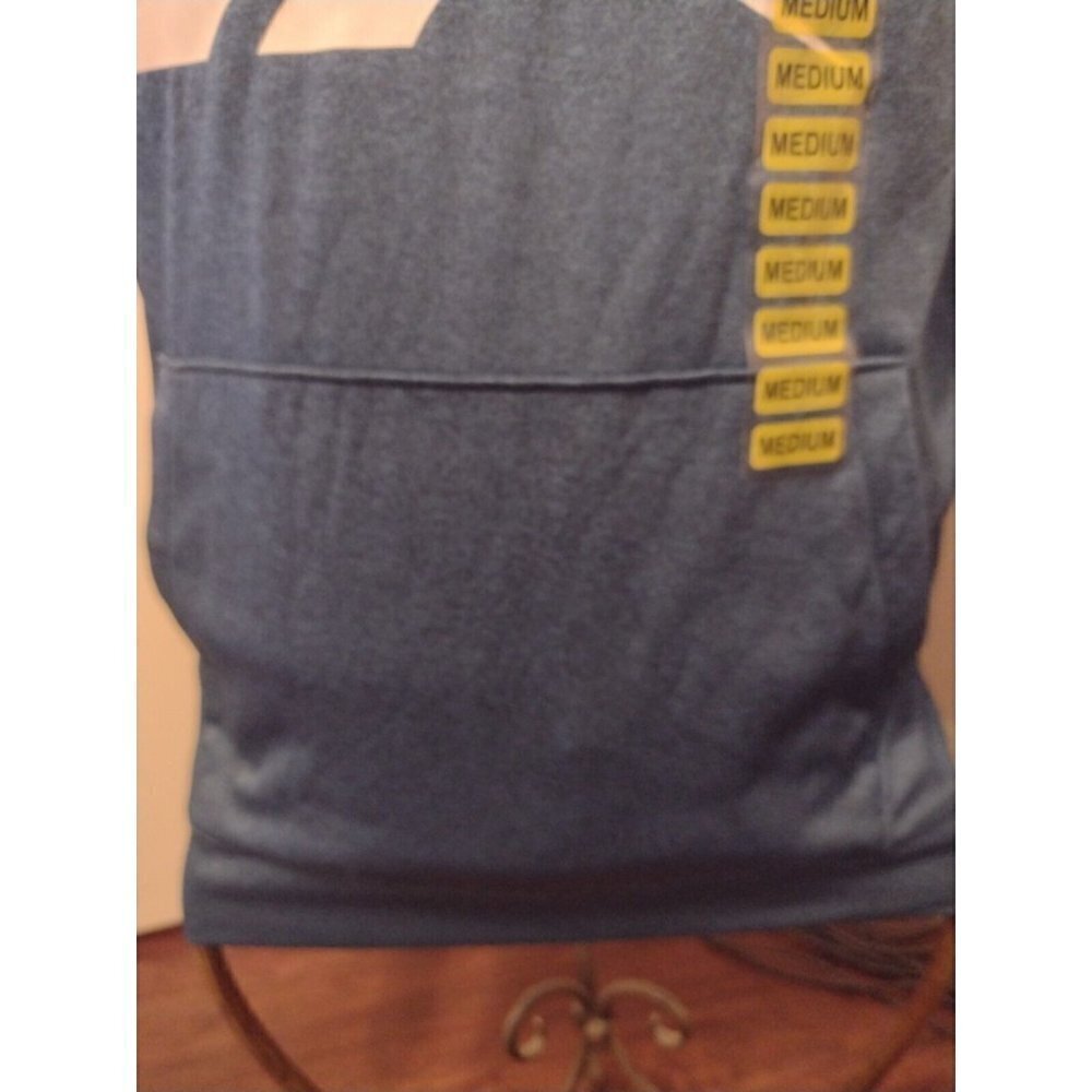 NWT New Reebok Pullover Hoodie Men's Size Medium M Blue Drawstring Polyester L/S - Picture 11 of 12